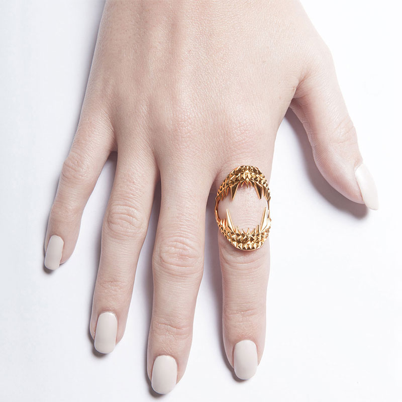 Designer Vampire Gold Ring