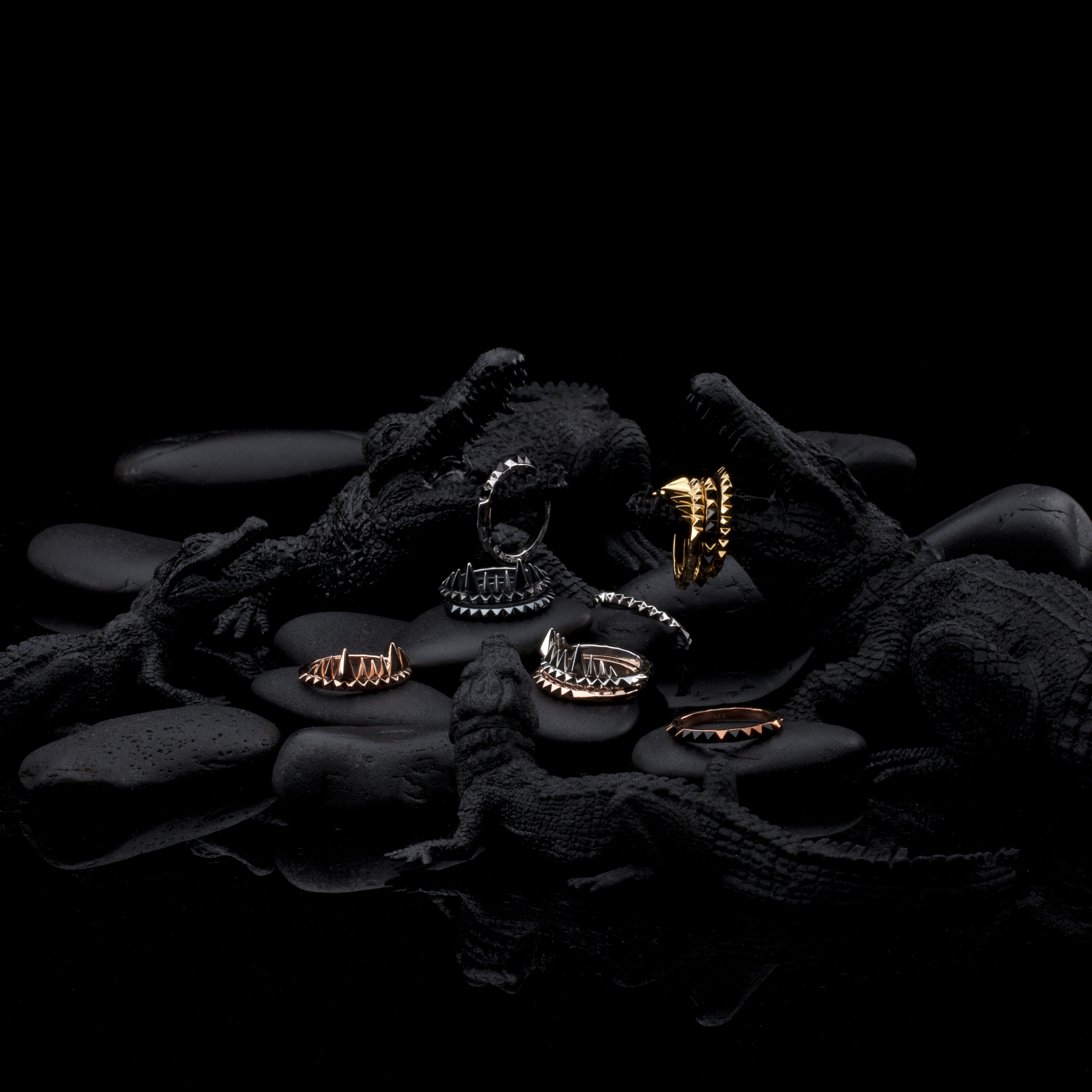 Gold, Rose Gold, Silver Vampire Ring Jewellery