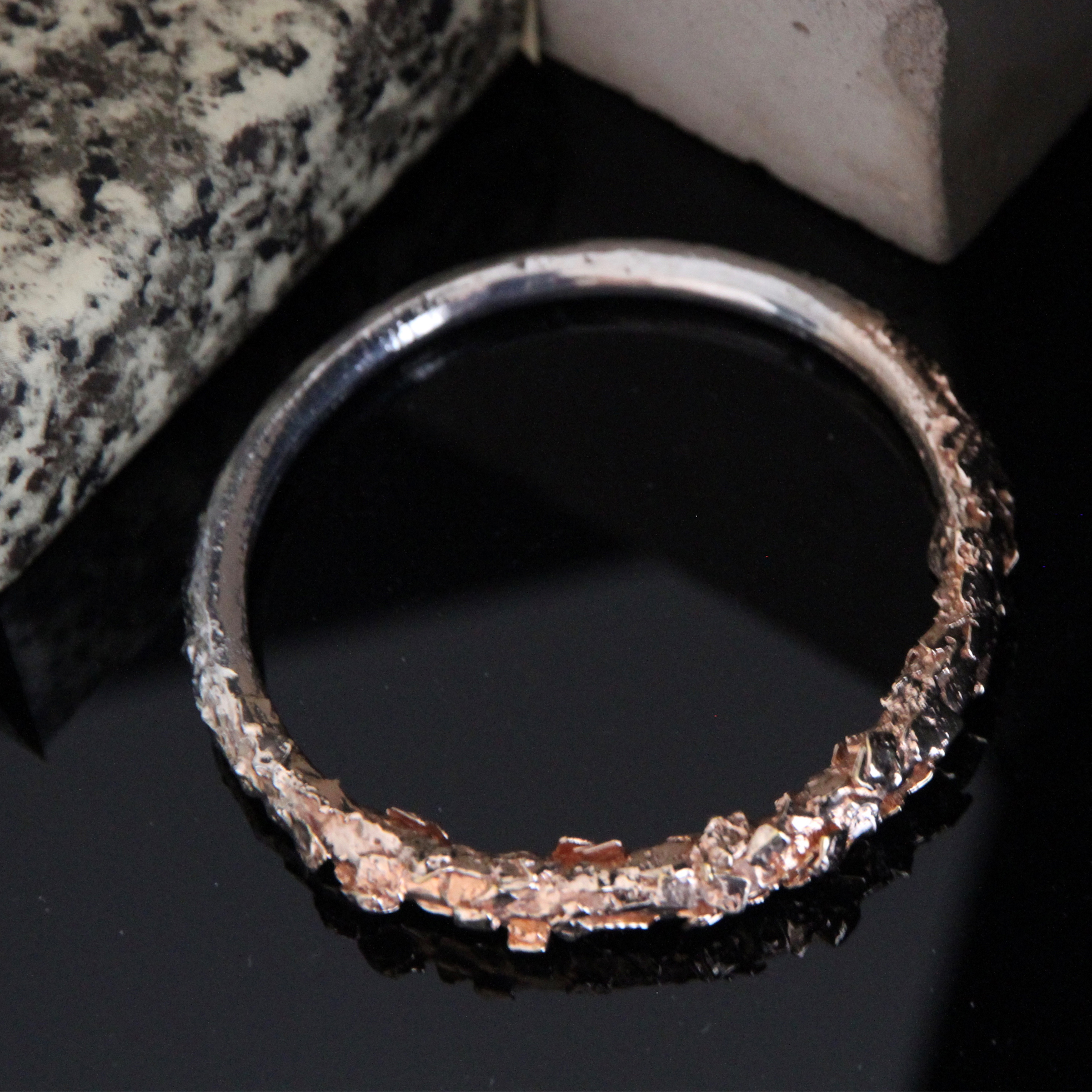 Siver Rose Gold Ring Jewellery